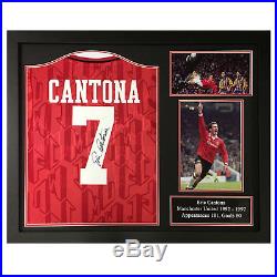 Eric Cantona Framed Signed 1994 Manchester United Football Shirt See Proof Coa