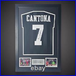 Eric Cantona Hand Signed And Framed Manchester United Football Shirt £350