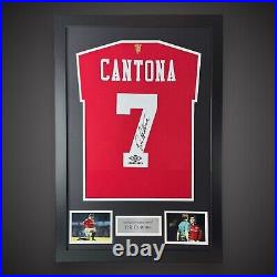 Eric Cantona Hand Signed And Framed Manchester United Shirt £275