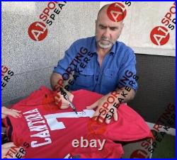 Eric Cantona Hand Signed And Framed Manchester United Shirt £275