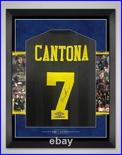 Eric Cantona Hand Signed & Framed Manchester United Football Shirt