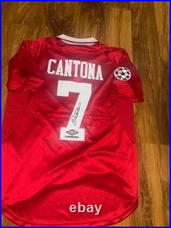 Eric Cantona Hand Signed Manchester United Home Shirt With Coa Incl jersey #7 Eric Cantona Hand Signed Manchester United Home Shirt With Coa Incl jersey #7