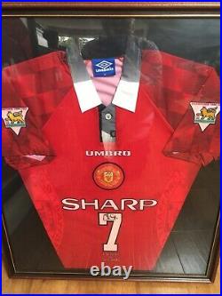Eric Cantona Manchester United Football Shirt Signed 1996/97 Man Utd France
