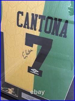 Eric Cantona Manchester United Framed Shirt With Signature NO COA