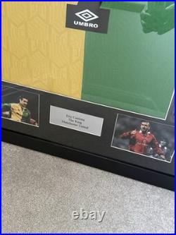 Eric Cantona Manchester United Framed Shirt With Signature NO COA