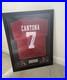 Eric Cantona Manchester United Framed shirt jersey & Signature no COA