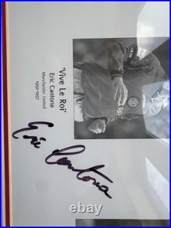 Eric Cantona Rare Limited Edition Signed Print Manchester United