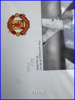 Eric Cantona Rare Limited Edition Signed Print Manchester United