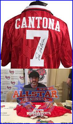 Eric Cantona Signed 1994 Home Manchester United Football Shirt See Proof Coa