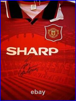 Eric Cantona Signed 1996 Manchester United Private Signing COA £199