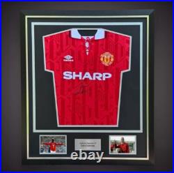 Eric Cantona- Signed And Deluxe Framed Manchester United Shirt 1992/94 £399