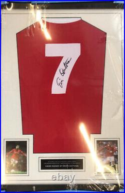 Eric Cantona Signed And Framed Manchester United Shirt Coa Ronaldo