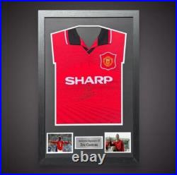 Eric Cantona, Signed And Framed Manchester United Shirt With Coa £425