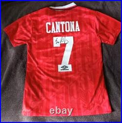 Eric Cantona Signed Football Shirt / Manchester United France