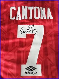 Eric Cantona Signed Football Shirt / Manchester United France