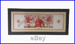 Eric Cantona Signed Framed Ltd Edition Manchester United Display +official Coa