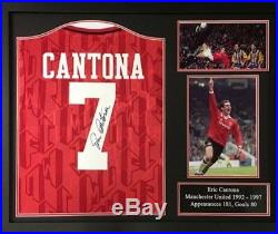 Eric Cantona Signed Framed Manchester United 1994 Football Shirt