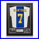 Eric Cantona Signed Manchester United 1994-97 Third Football Shirt. Framed