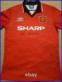 Eric Cantona Signed Manchester United 1994 Retro Shirt