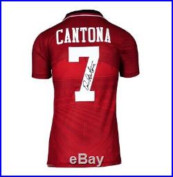 Eric Cantona Signed Manchester United Shirt 1996 FA Cup Autograph Jersey