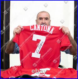 Eric Cantona Signed Manchester United Shirt 2019-2020, Number 7 Gift Box