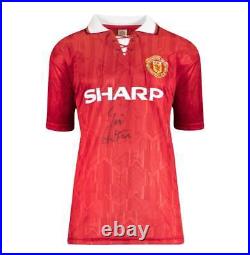 Eric Cantona Signed Manchester United Shirt Home, 1992-93 Autograph Jersey
