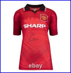 Eric Cantona Signed Manchester United Shirt Home, 1994-95 Autograph Jersey