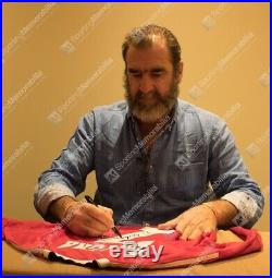 Eric Cantona Signed Manchester United Shirt Retro Number 7 Autograph