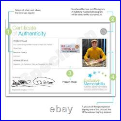 Eric Cantona Signed Manchester United Street Sign. Framed