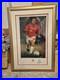 Eric Cantona framed/signed Manchester United photo- OFFICIAL SIGNATURE