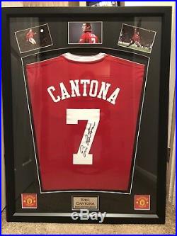 Eric Cantona signed Manchester United shirt with COA