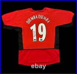 Eric Djemba Djemba Genuine Signed Manchester United 2003/04 Home Shirt Proof