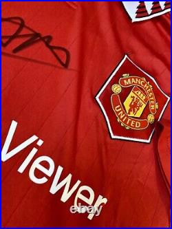 Erik Ten Hag SIGNED Manchester United Home Shirt Autograph Manager with COA