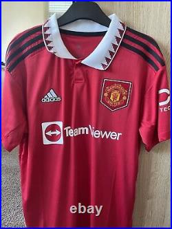 Erik Ten Hag Signed Manchester United Shirt Comes With COA and Photo Proof 2