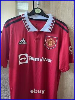 Erik Ten Hag Signed Manchester United Shirt Comes With COA and Photo Proof 3