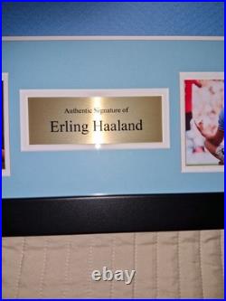 Erling Haaland, Manchester City Framed and Signed Shirt with COA