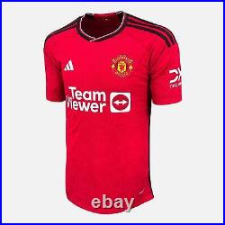 Ethan Wheatley Signed Manchester United Shirt 2023-24 Home 84