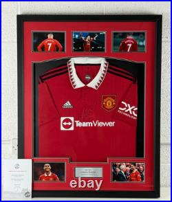 Framed, Cristiano Ronaldo Manchester United 20/23 Season Signed Shirt Club COA Framed, Cristiano Ronaldo Manchester United 20/23 Season Signed Shirt Club COA