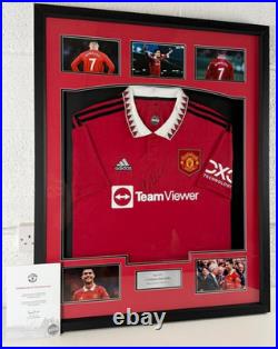 Framed, Cristiano Ronaldo Manchester United 20/23 Season Signed Shirt Club COA Framed, Cristiano Ronaldo Manchester United 20/23 Season Signed Shirt Club COA