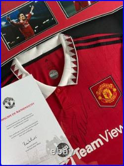 Framed, Cristiano Ronaldo Manchester United 20/23 Season Signed Shirt Club COA Framed, Cristiano Ronaldo Manchester United 20/23 Season Signed Shirt Club COA