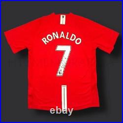 Framed Cristiano Ronaldo Manchester United Signed Shirt 07/09