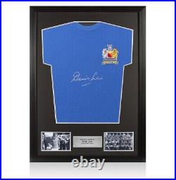 Framed Denis Law Signed Manchester United Shirt 1968 European Cup Winners
