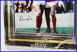 Framed Denis Law Signed Photo Proof Coa Autograph Manchester United Man Utd