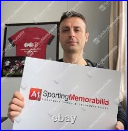 Framed Dimitar Berbatov Signed Manchester United Shirt Home, 2019/2020, Number