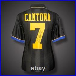 Framed Eric Cantona Hand Signed Manchester United Shirt With COA £394