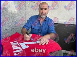 Framed Eric Cantona Manchester United Signed Football Shirt With Proof Coa