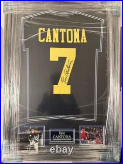 Framed Eric Cantona Manchester United Signed Shirt 1993-95 Away Shirt