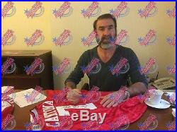 Framed Eric Cantona Signed 1994 Manchester United Football Shirt See Proof Coa