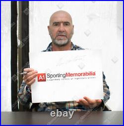 Framed Eric Cantona Signed Manchester United Shirt 1994, Home, Number 7 Comp