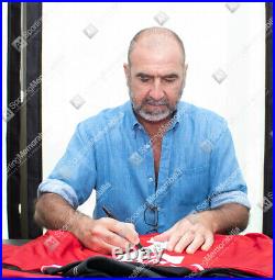 Framed Eric Cantona Signed Manchester United Shirt 1996, Home, Number 7